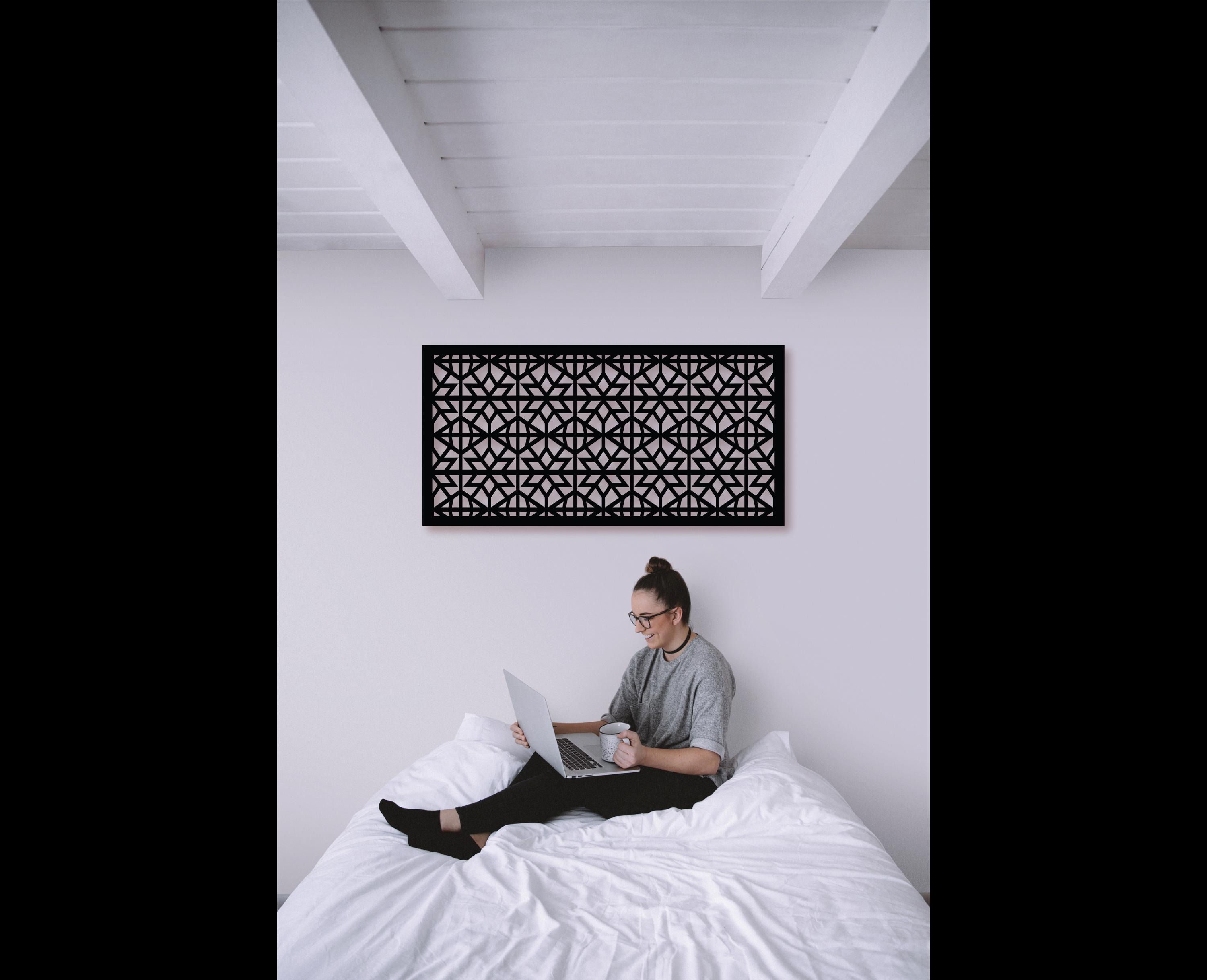 Home Decoration Misano - Cornice Quadrata in MDF, 21 x 96 cm