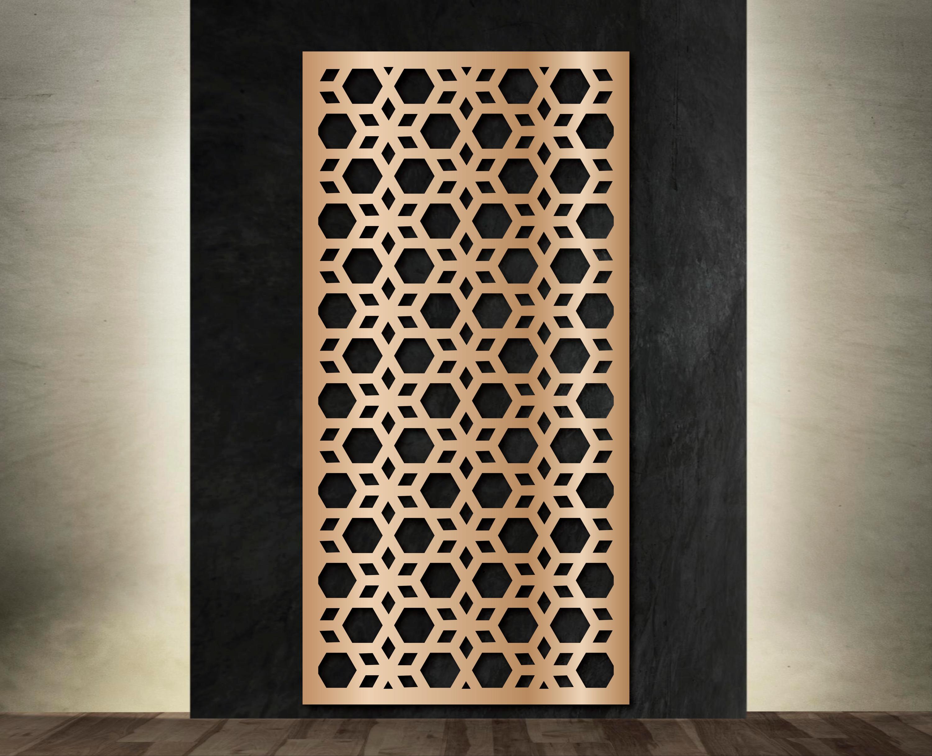 Decorative Wood Panel With Arabic Pattern, Wall Decor, Moroccan
