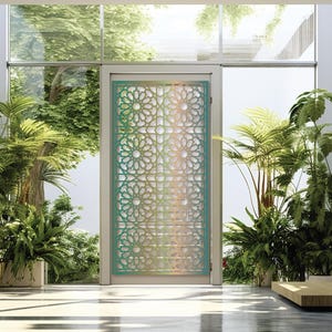 Decorative panel with Arabic pattern, Wall decor, Moroccan graphics, islamic ornaments CNC and laser cutting files Dxf, Svg.