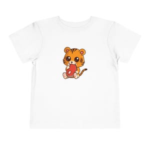 Tiger Snakin&#39; Kawaii Style Toddler Tee Shirt by Zoo Guide™
