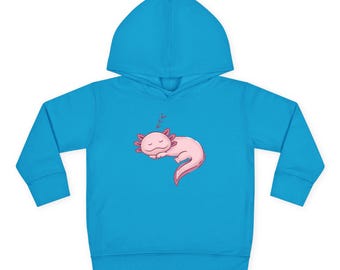 Axolotl Kleinkind Pullover Fleece Hoodie von Zoo Guide ™