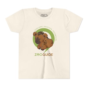 Tupfer-Hyäne im Zoo Guide™ Wegpunkt-Icon-Jugend-T-Shirt von Zoo Guide™