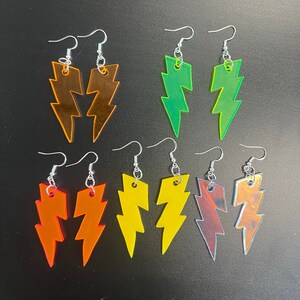 Lightning bolt earrings