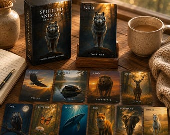 Spirited Animals Oracle Deck | Printable Animal Spirit Cards (PDF Download)