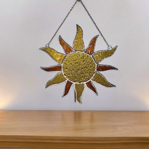Sun Catcher for Window Hanging Suncatcher Boho Decor Star Suncatcher for Window Hangings Sun Stained Glass Sun Hanging Suncatcher Glass Sun