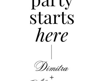 Event Welcome Sign