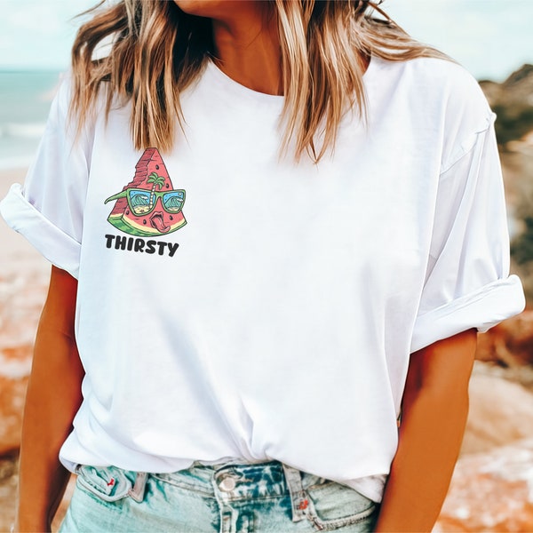 Watermelon Vintage Graphic T-shirt - Perfect for Summer Gift For Summer Graphic Tee, BeachT-shirt Boho Tee Unisex Tee