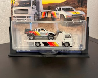 Haulotte H43 TPX ミニカー 1:50 Mad Mike Mazda RX3 GT + Sakura Sprinter - Hot Wheels Team