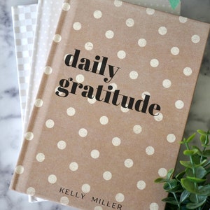 Custom daily gratitude journal for mindfulness blank journal undated gratitude journal blank pages self care gratitude journal wellness
