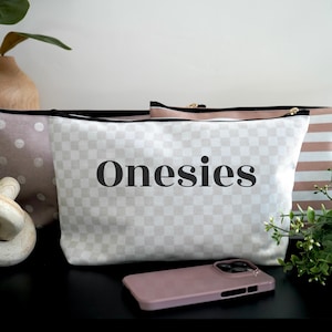 Organiseur de sac à langer pour garderie rangement pour bébé pochette à glissière pour grenouillère organisateur de voyage cubes d'emballage à fermeture éclair avec étiquettes