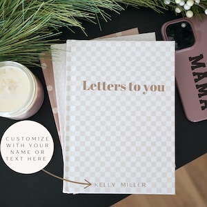 Cartas personalizadas para você diário com páginas em branco cartas para meu filho cartas para minha filha cartas de aniversário diário com nome personalizado data