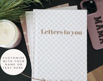 Personalized Letters To You Journal, Matte Hardcover, Custom Name & Date
