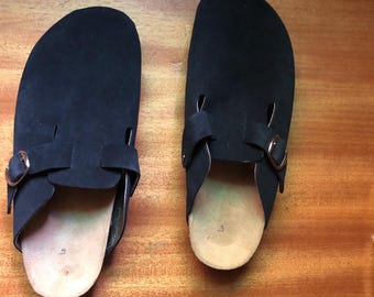 Moroccan Leather Men Sandal – Handmade Black Leather Slides | Minimal Arabic Summer Sandals