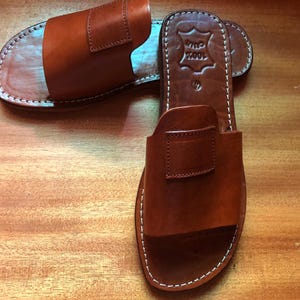 leather sandals, men leather sandal, moroccan sandal, handmade sandals, brown leather, men slip sandal, leather slides, arabic sandals, summer sandals, open toe sandal, artisan leather, minimal sandals, comfort sandals