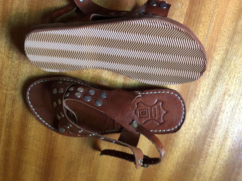 leather sandals, studded sandals, brown sandals, handmade sandals, boho sandals, womens sandals, summer sandals, flat leather shoe, rustic sandals, ankle strap sandal, casual sandals, artisan sandals, moroccan sandals