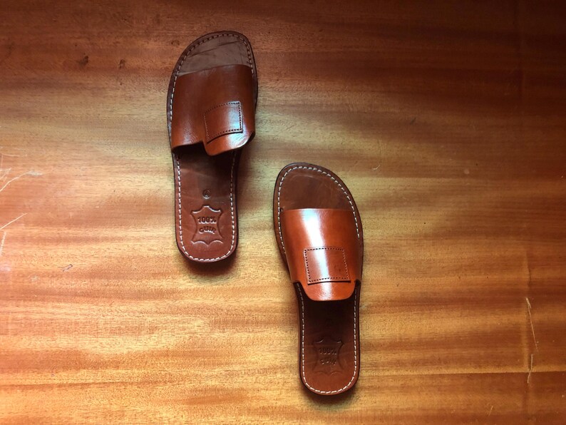 leather sandals, men leather sandal, moroccan sandal, handmade sandals, brown leather, men slip sandal, leather slides, arabic sandals, summer sandals, open toe sandal, artisan leather, minimal sandals, comfort sandals
