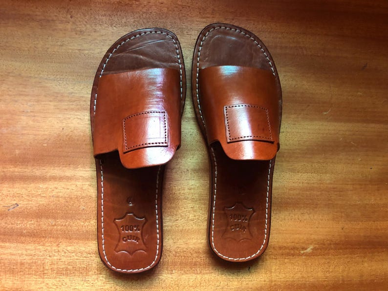 leather sandals, men leather sandal, moroccan sandal, handmade sandals, brown leather, men slip sandal, leather slides, arabic sandals, summer sandals, open toe sandal, artisan leather, minimal sandals, comfort sandals