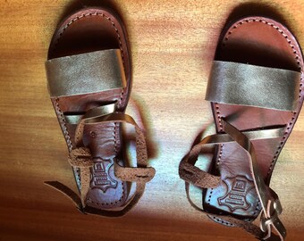 Handmade Moroccan Leather Sandals – Brown Flats for Women | Boho Artisan Summer Flats by MeloaLeather