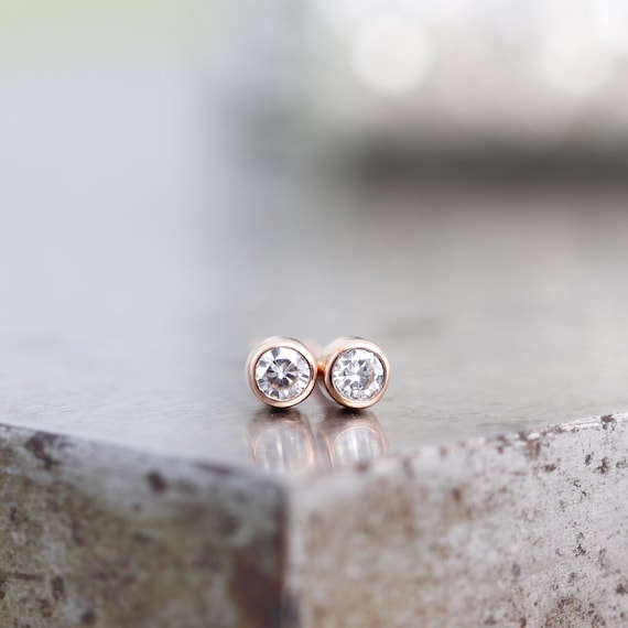 Rose gold deals stud earrings australia