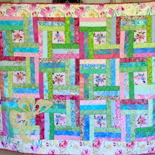 Butterfly Quilt Baby Girls Nursery