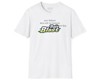 our father who art in heaven baja be thy blast | funny parody tee, ironic humor shirt, gift idea for birthdays, casual wear, summer vibes