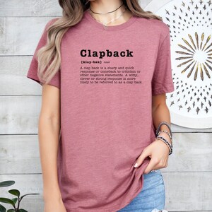 Clapback Definition T-Shirt: Gen Z Slang Tee