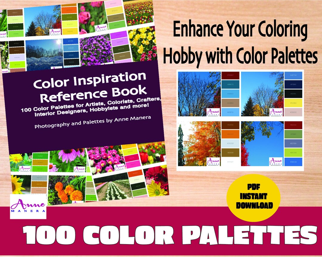 Color Palettes Codes.pdf Color Palettes Reference Guide by Anne Manera (PDF Download) - Etsy