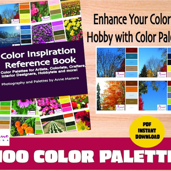 Colorist's Color Palettes A Reference Guide to Picking Colors for Coloring Pages par Anne Manera Téléchargement instantané PDF Volume 2