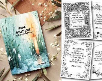 Artful Reflections A Psalms Coloring book by Anne Manera Instant Download