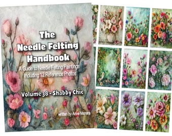 Manuale di infeltrimento ad ago: foto di riferimento Shabby Chic (download digitale)