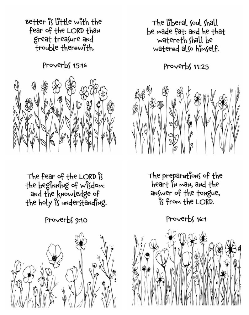 Coloring the Word Proverbs Coloring Book King James Version by Anne ...