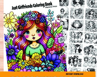 Just Girlfriends Coloring Book PDF Instant download