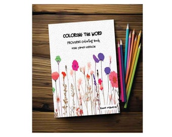 Coloring the Word Proverbs Coloring Book King James Version by Anne Manera Instant Download