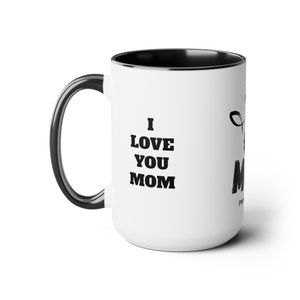 Mothers Day 1 Mom Two-Tone Coffee Mugs, 15oz zdjęcie 9