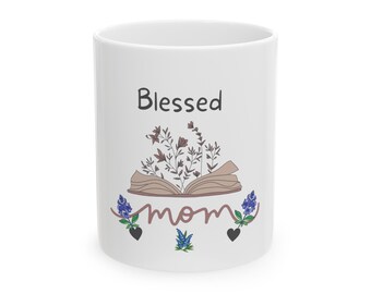 Blessed Mom: Texas Bluebonnets Mother's Day Mug