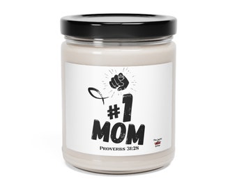 Mothers Day - #1 Mom - Scented Soy Candle, 9oz