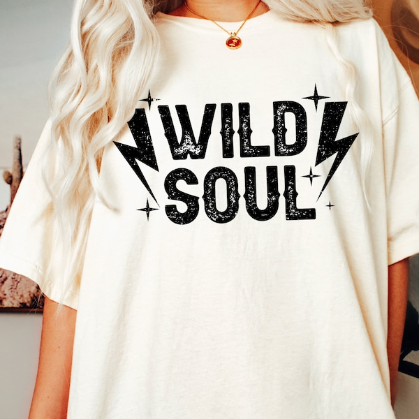 Wild soul t shirt Trendy western t shirt Comfort colors t shirt Boho oversized t shirt Hippie boho western aesthetic t shirt Rodeo t shirt