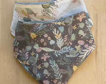 Baby Bandana Bibs - Botanical