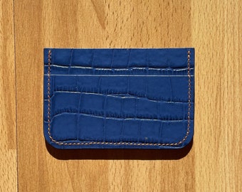 Cartera minimalista y colorida con tarjetero para hombres y mujeres – Tarjetero pintado a mano – Cartera delgada para tarjetas