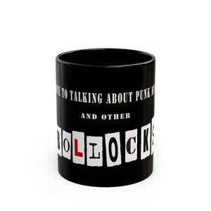 Mug, punk rock retro muh design - Coffee Cup, Tea Mug, Gift for Music Lovers, Vintage Style, Alternative Decor, Unique Kitchenware