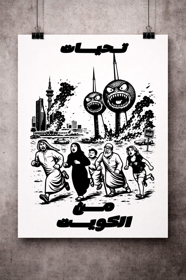 Greetings From the Gulf – Absurd Monster Travel Poster SVG | Vector Cut ...