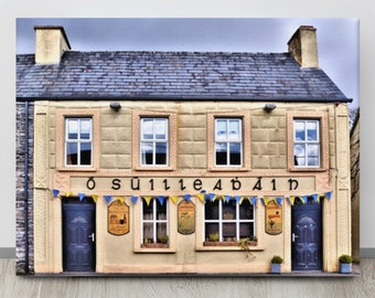 O'Sullivan's, Photo Mug, O'Suilleabain, KERRY, Kilgarvan, Irish Pub Photo, Sullivan, Ireland Wall Canvas, Irish Bar, Colorful Storefront