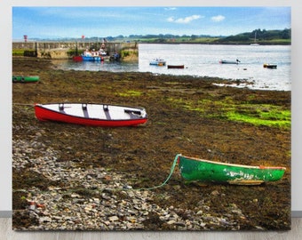 Portaferry, Co. Down, Fishing Photo, Seaside Village, Vissersboten, Fisherman Gift, Ireland Beach, Nautisch Decor, Zeilkunst, Strangford