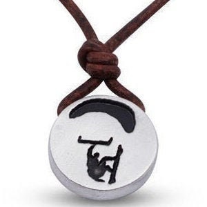 Kitesurfing Necklace Gift Pewter pendant Handmade by Zulasurfing image 1