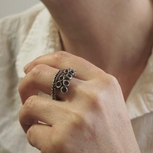 Octopus Tentacle Ring made of Sterling Silver.