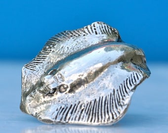 Handmade Sterling Silver Manta Ray Ring: Adjustable Tropical Jewelry