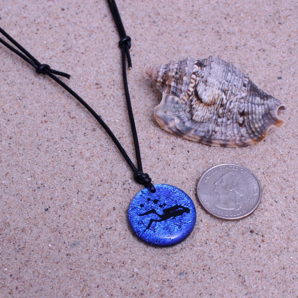 Scuba Diving Diver Necklace Designed by Zulasurfing Etsy