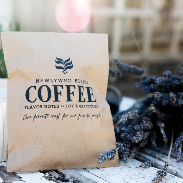 Thank You DIY Coffee Favors - Budget Wedding Favor Bags - 20 per pack (coffee not included)