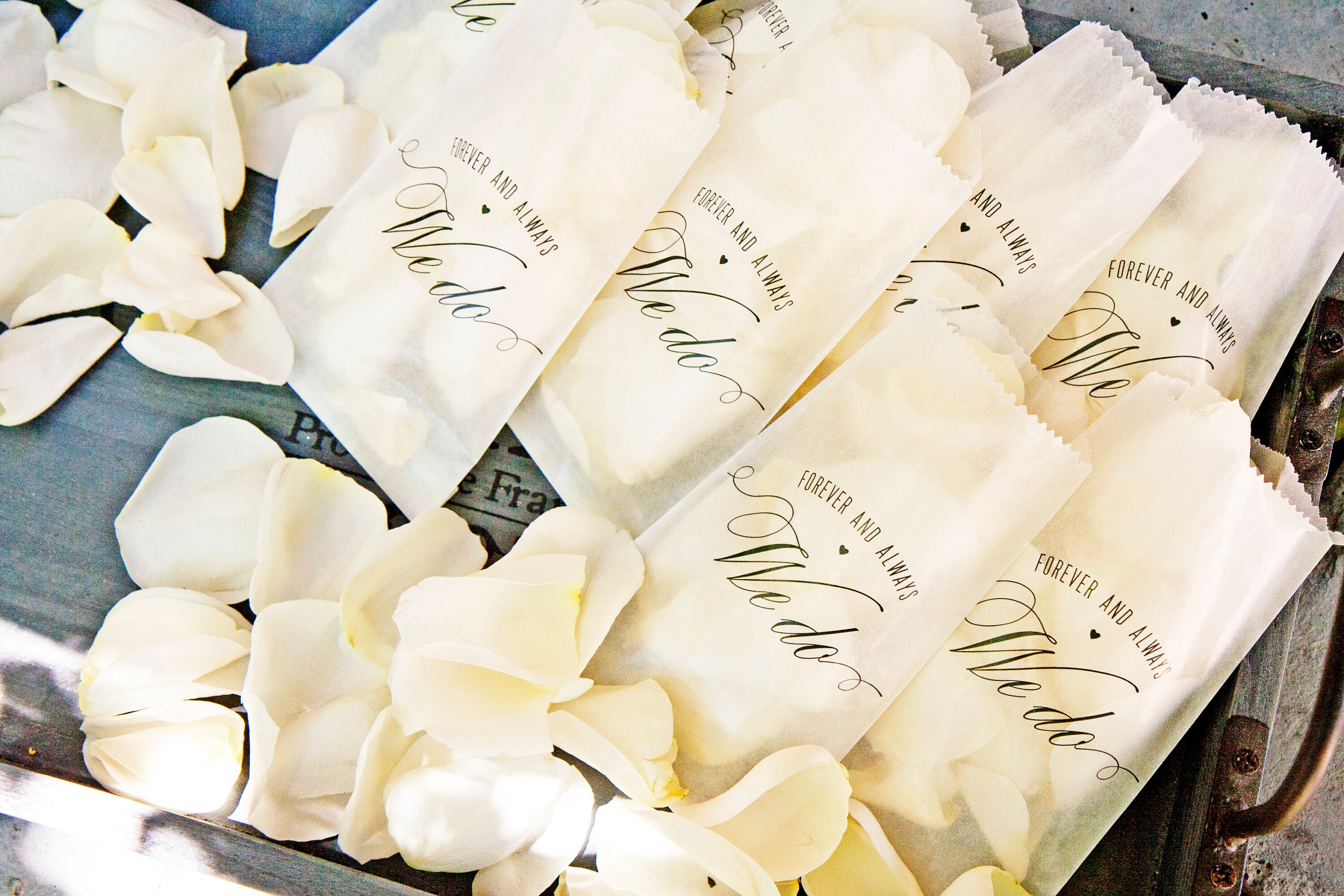 Glassine Petal Toss Bags DIY Wedding Exit We Do Design Etsy Canada