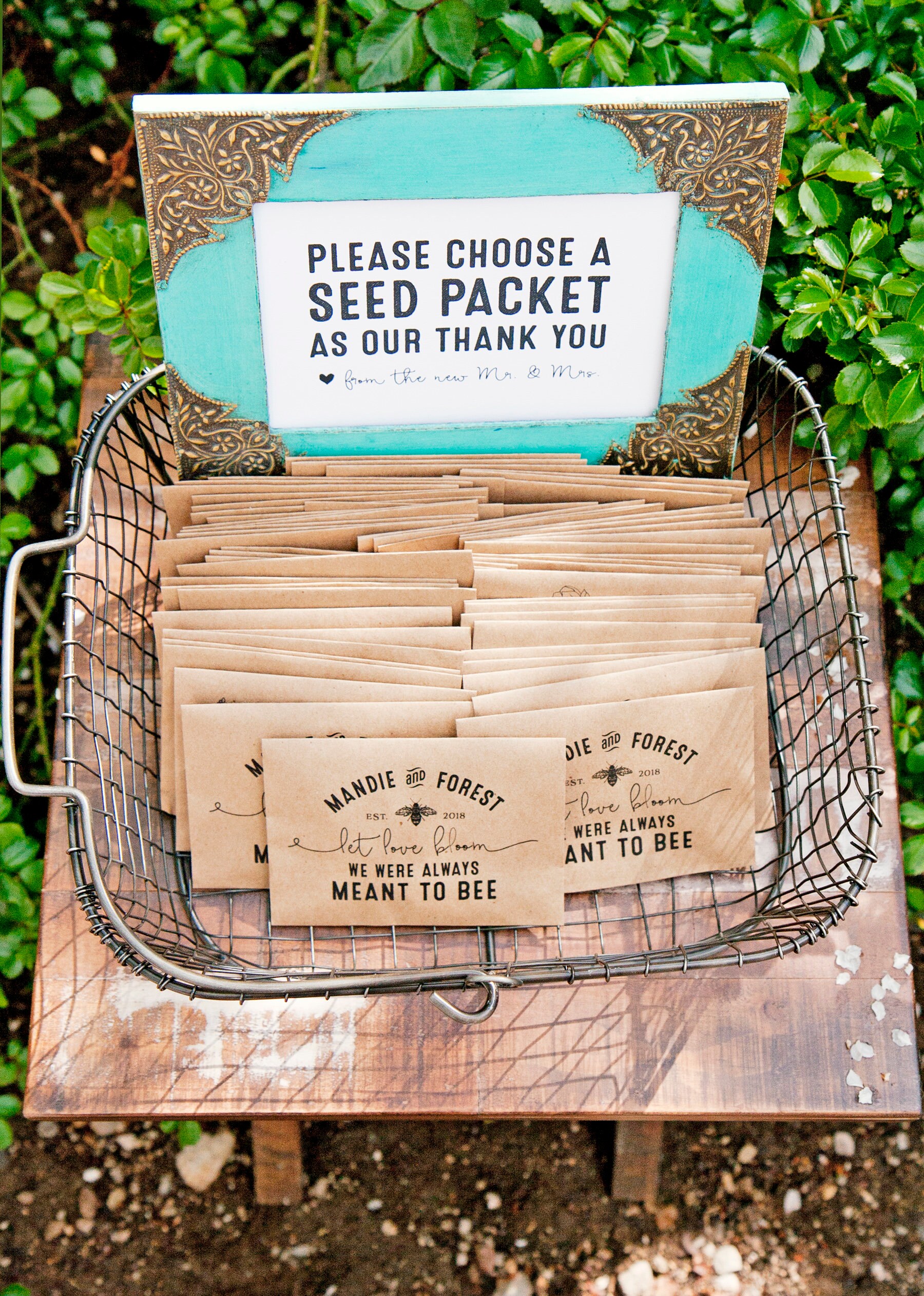 Wildflower Seed Wedding Favor Packets Personalized Let Etsy